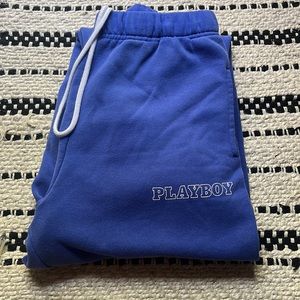 Blue Playboy Sweatpants